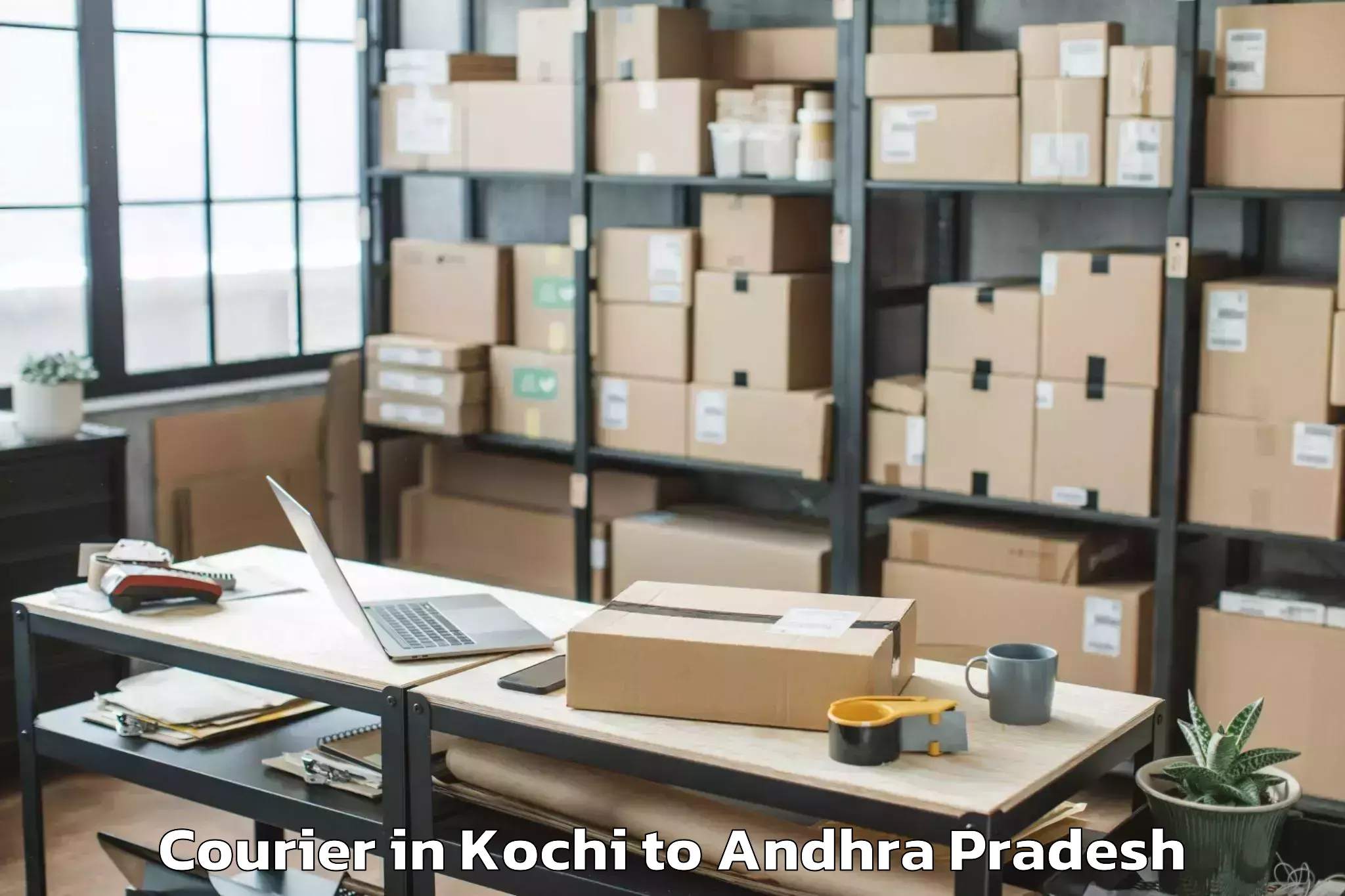 Get Kochi to Peravali Courier